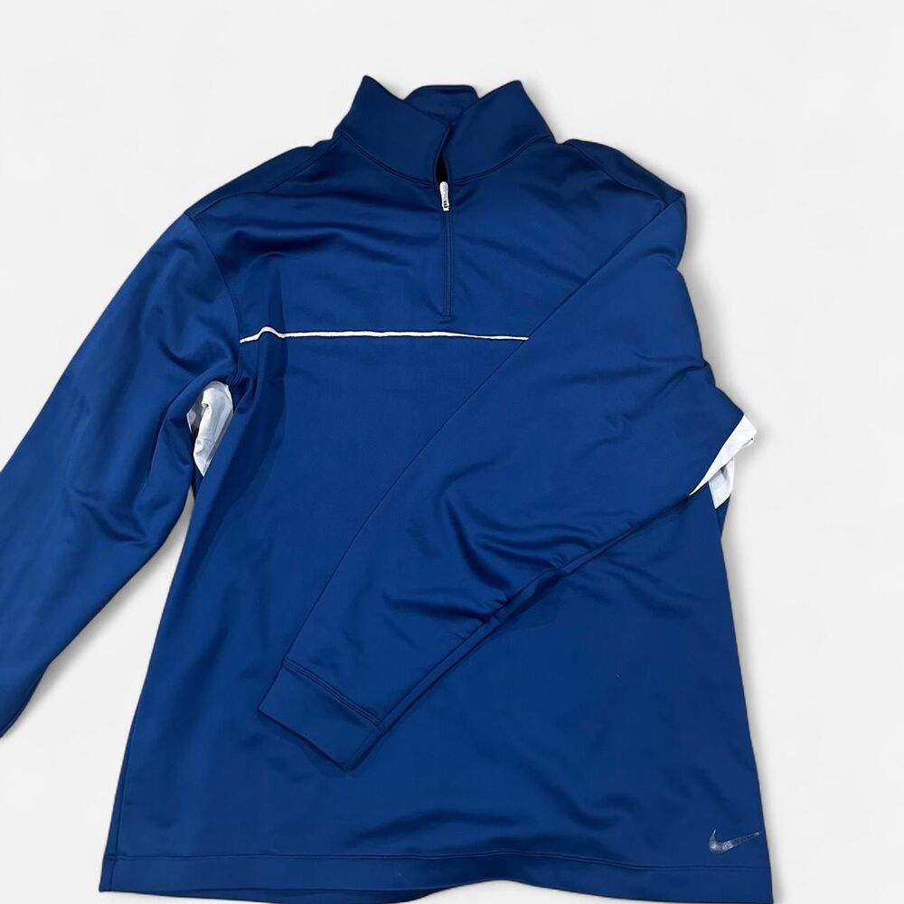 Nike Men's Blue and Navy Sweatshirt